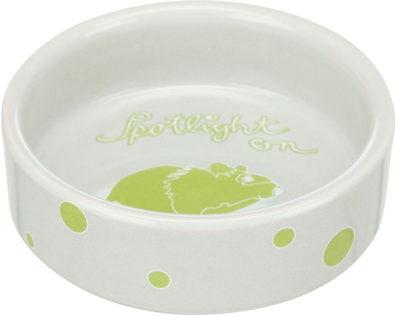 TRIXIE Napf, Comic-Hamster Spotlight, Keramik, 90 ml / Ø 8 cm