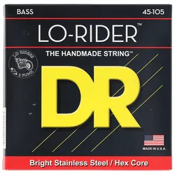 DR Strings LO-RIDER - Stainless Steel Bass Strings: Medium 45-105 - Saiten E-Bass