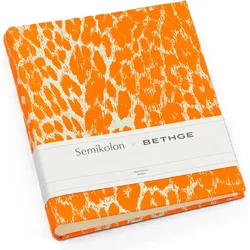 Bethge x Semikolon Leopard Fotoalbum 21,6 x 25,5 cm, orange