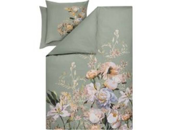 LIVARNO® Parure de lit en satin de coton, 260 x 240 cm (Prairie printanière)