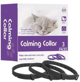 Uplift Treasures Calming Pheromone Collar For Cats And Dogs black
