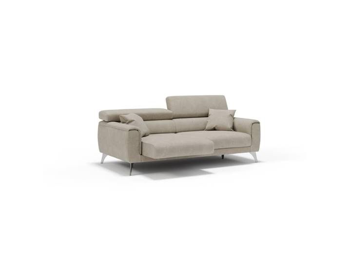 Canapé en tissu imperméable 169 cm crème