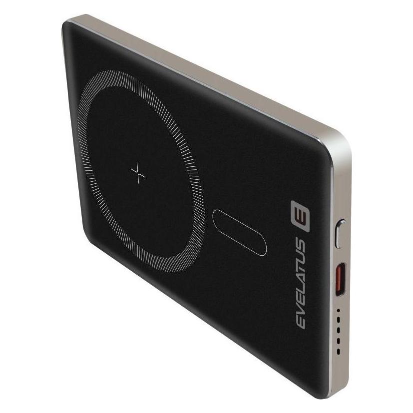 Evelatus Power bank PD20W 5000mAh Power Bank MagLink Elite With Wireless charging Grey (5000 mAh, 20 W, 18.50 Wh) (EVELATUS)