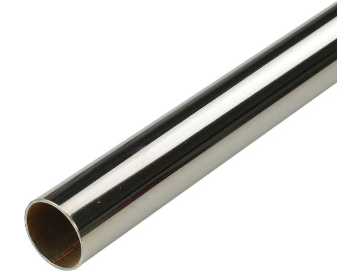 Gardinenstange LIEDECO Gardinenrohr, Stilrohr, Gardinenstange 20 mm Celebration Gr. 2, grau (nickelfarben), L:240cm Ø:20mm, Gardinenstangen, Gardinenstange
