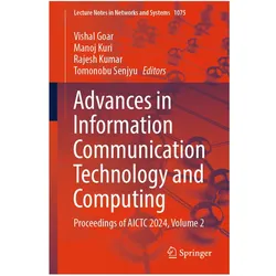 Advances in Information Communication Technology and Computing, Fachbücher von Vishal Goar, Manoj Kuri, Tomonobu Senjyu, Rajesh Kumar