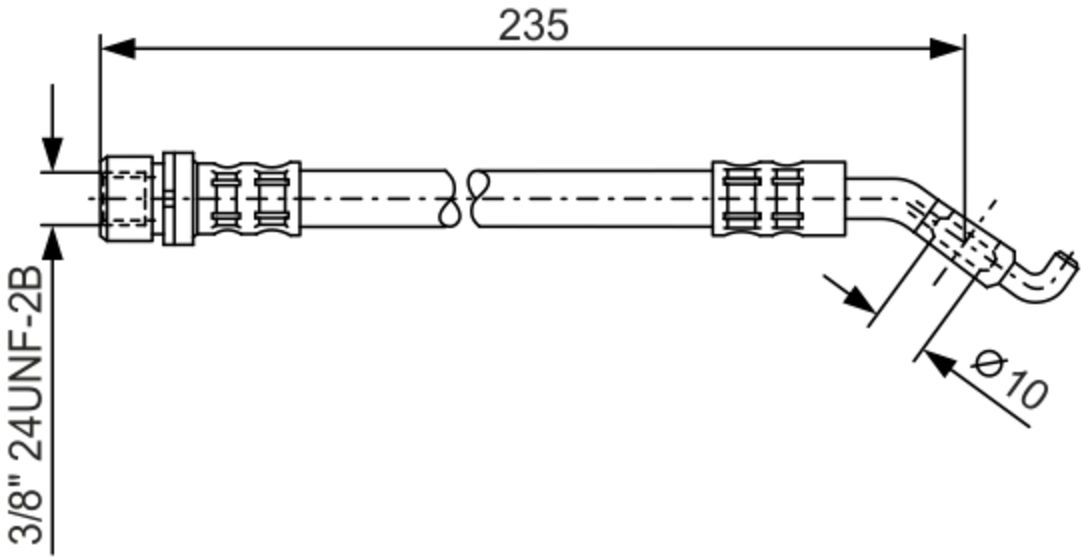 Bremsschlauch BOSCH 1 987 476 207