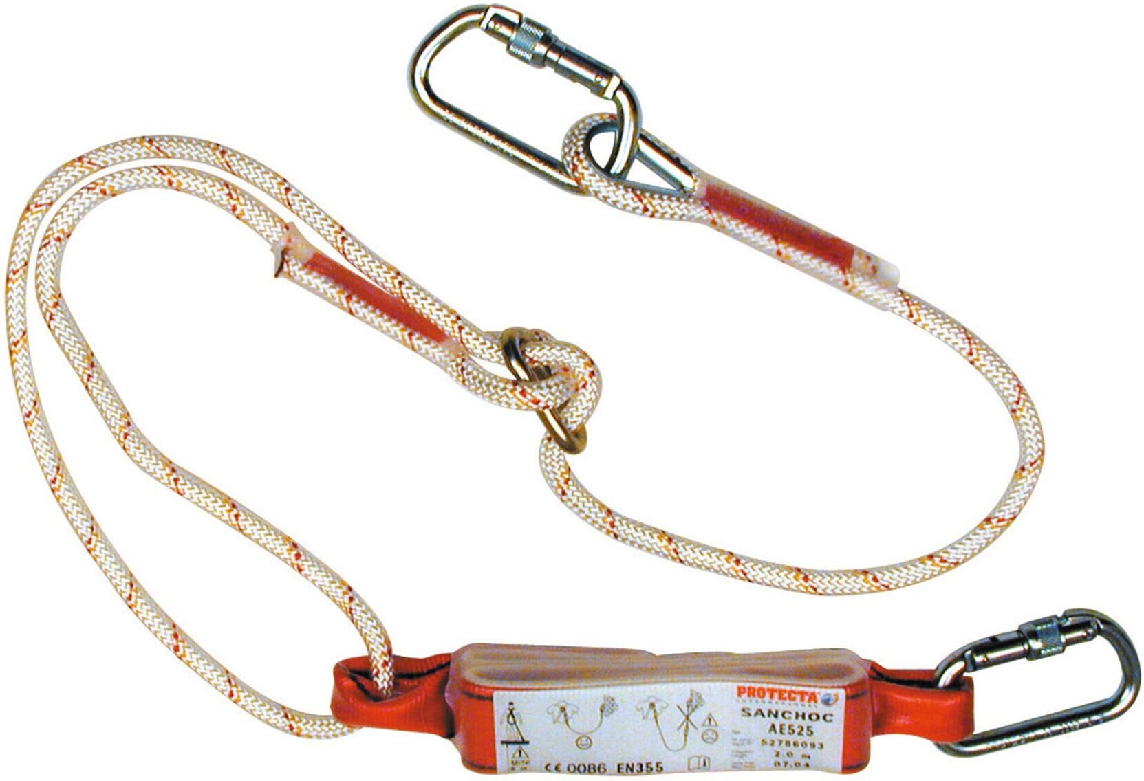 3M Fall Protection 1260314 Verbindungsmittel mit Bandfalldämpfer Hubarbeitsbühne L:1,8m aus Polyester und Stahl, 1260314 (7100314909)