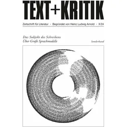 Das Subjekt des Schreibens, Fachbücher von Michael Scheffel, Peer Trilcke, Steffen Martus, Axel Ruckaberle, Heinz Ludwig Arnold, Meike Fessmann, Claudia Stockinger, Hannes Bajohr, Moritz Hiller