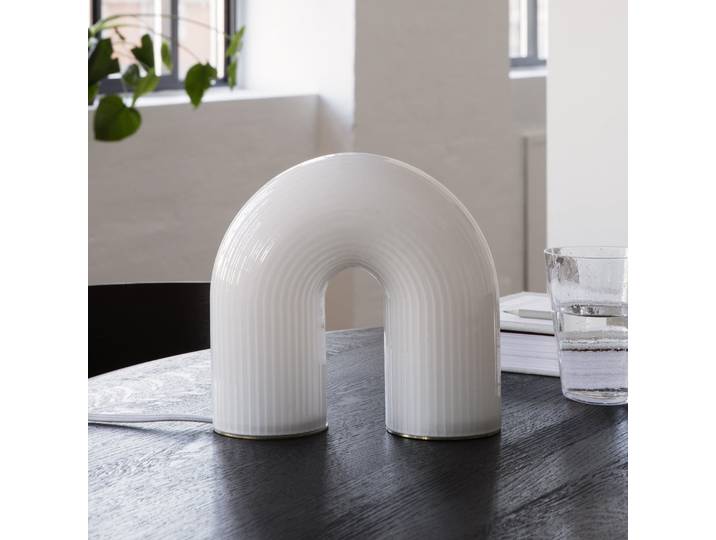 Vuelta Tischleuchte White - Ferm Living - Wohnzimmer - Design - Glas - Einflammig