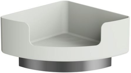 Hewi 802 LifeSystem Eckablage 802.03B22097 Seitenlänge 210mm, mit Wandhalter, matt, lichtgrau