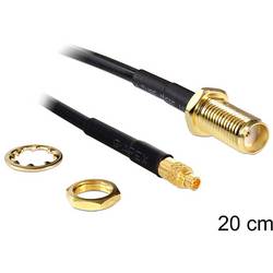 Delock WLAN-Antennen Anschlusskabel [1x SMA-Buchse - 1x MMCX-Stecker] 0.2 m Schwarz 88580