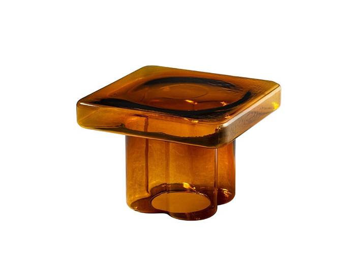 MINIFORMS table basse SODA SQ (Ambre - verre souflé)