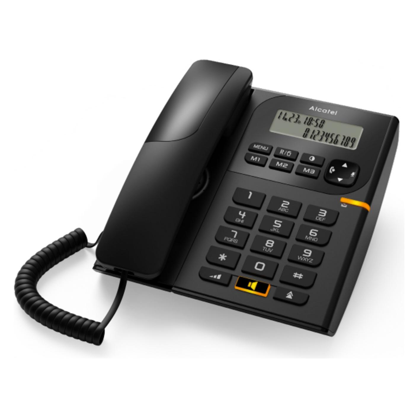 Alcatel Telefon stacjonarny T58 Czarny (3700601418224)