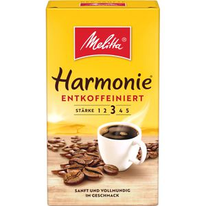 Melitta Kaffee Harmonie, entkoffeiniert, gemahlener Kaffee, Arabica & Robusta, 500 g