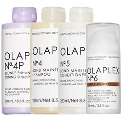 850ml Olaplex Blond Profi Care Set (No.4P 250ml + No.4 250ml + No.5 250ml + No.6 100 ml)