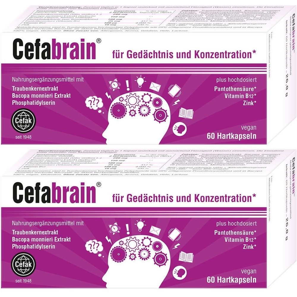 Cefabrain Hartkapseln 2x 2x60 St