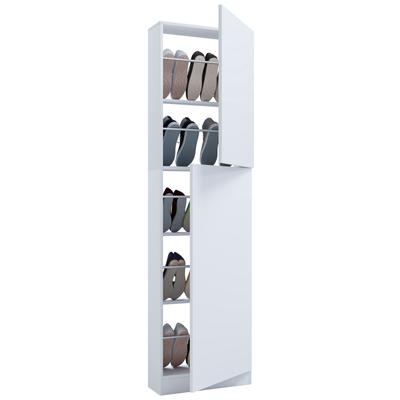 Schuhschrank VCM "Holz Schuhschrank Schuhkommode Fulisa XL", weiß, B:50cm T:17cm, Obermaterial: 100% Holz Wood., Schränke, Schuhschrank