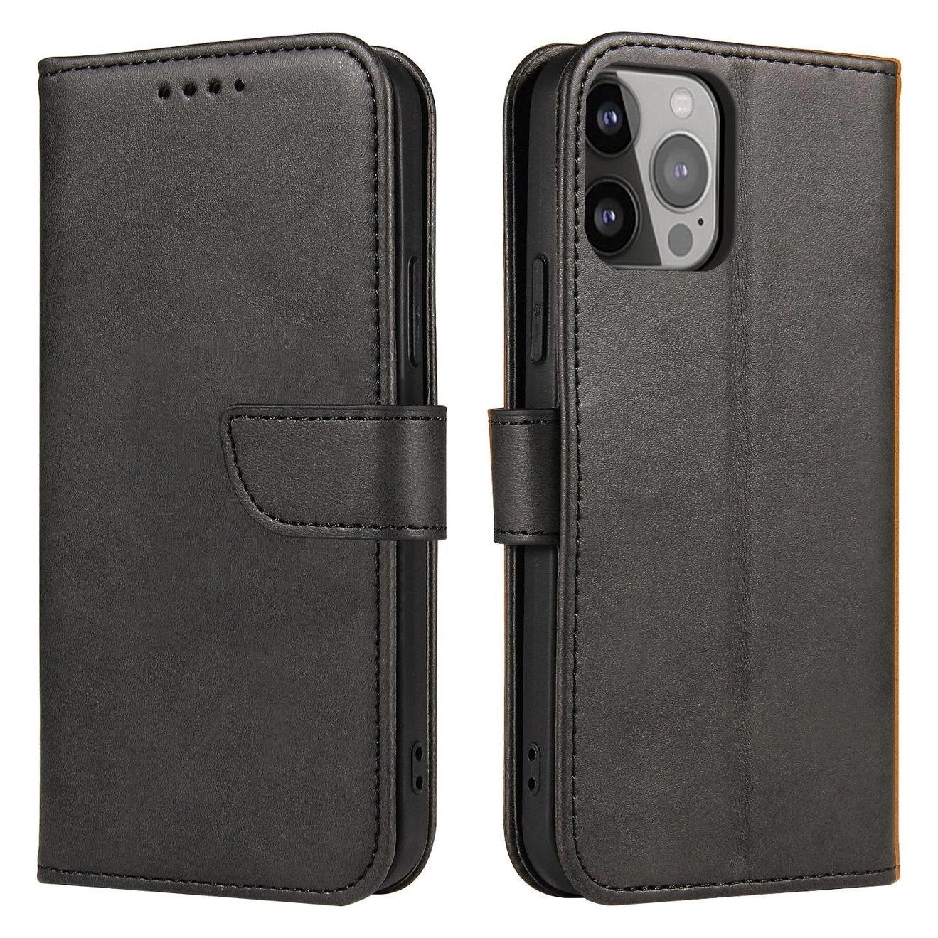 PhoneLook Hülle Leder Flip mit Magnetverschluss (Samsung Galaxy S25+) (MAGNET CASE SAMSUNG GALAXY S25+ BLACK)