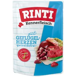 Rinti Kennerfleisch Geflügelherzen Pouch 10x400 g