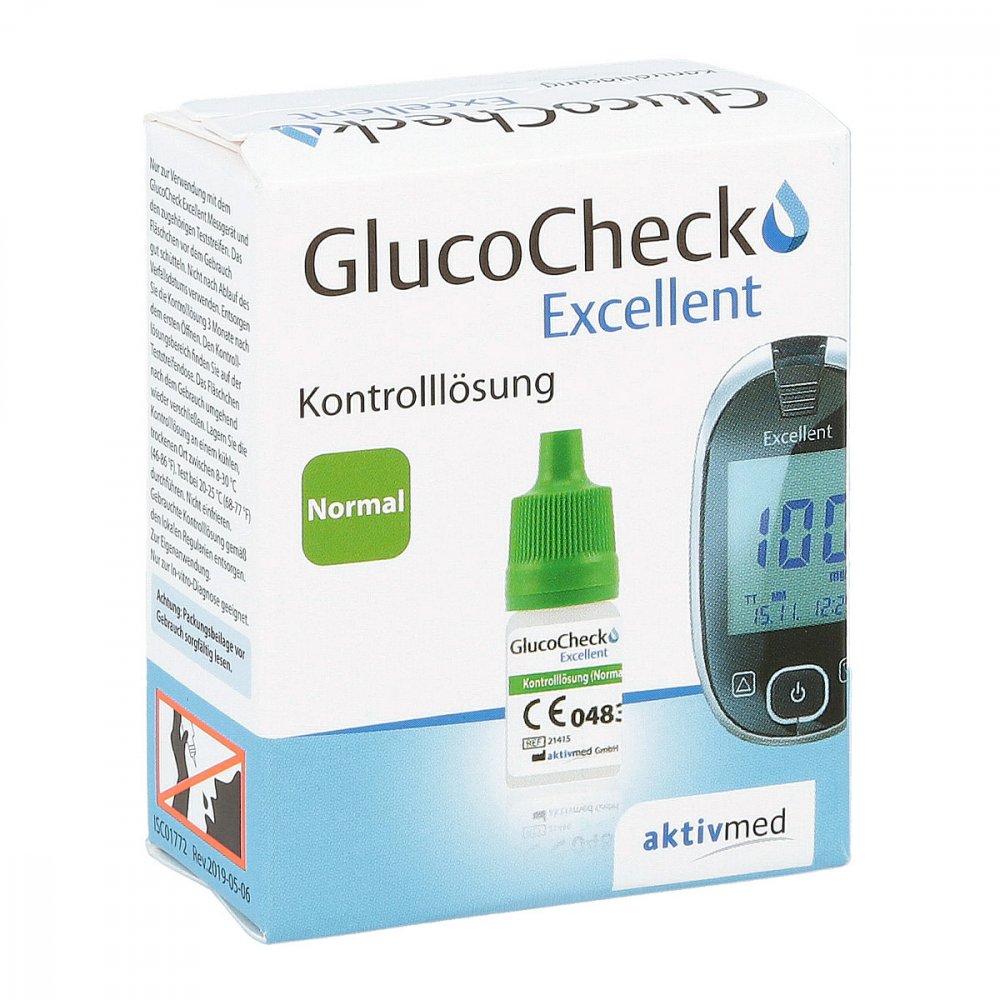 Aktivmed GmbH Gluco Check Excellent Kontroll Lösung normal 09121107