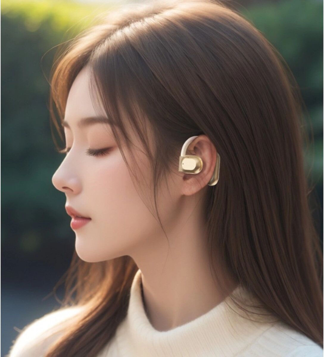INF M62 Casque Bluetooth à conduction osseuse et oreilles ouvertes, sans fil 5.3, autonomie de 8 heures peau