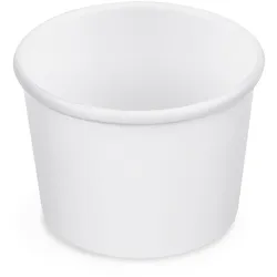 VEPATIM 250 Eisbecher aus Pappe Papierbecher weiß Ø75mm 125 ml