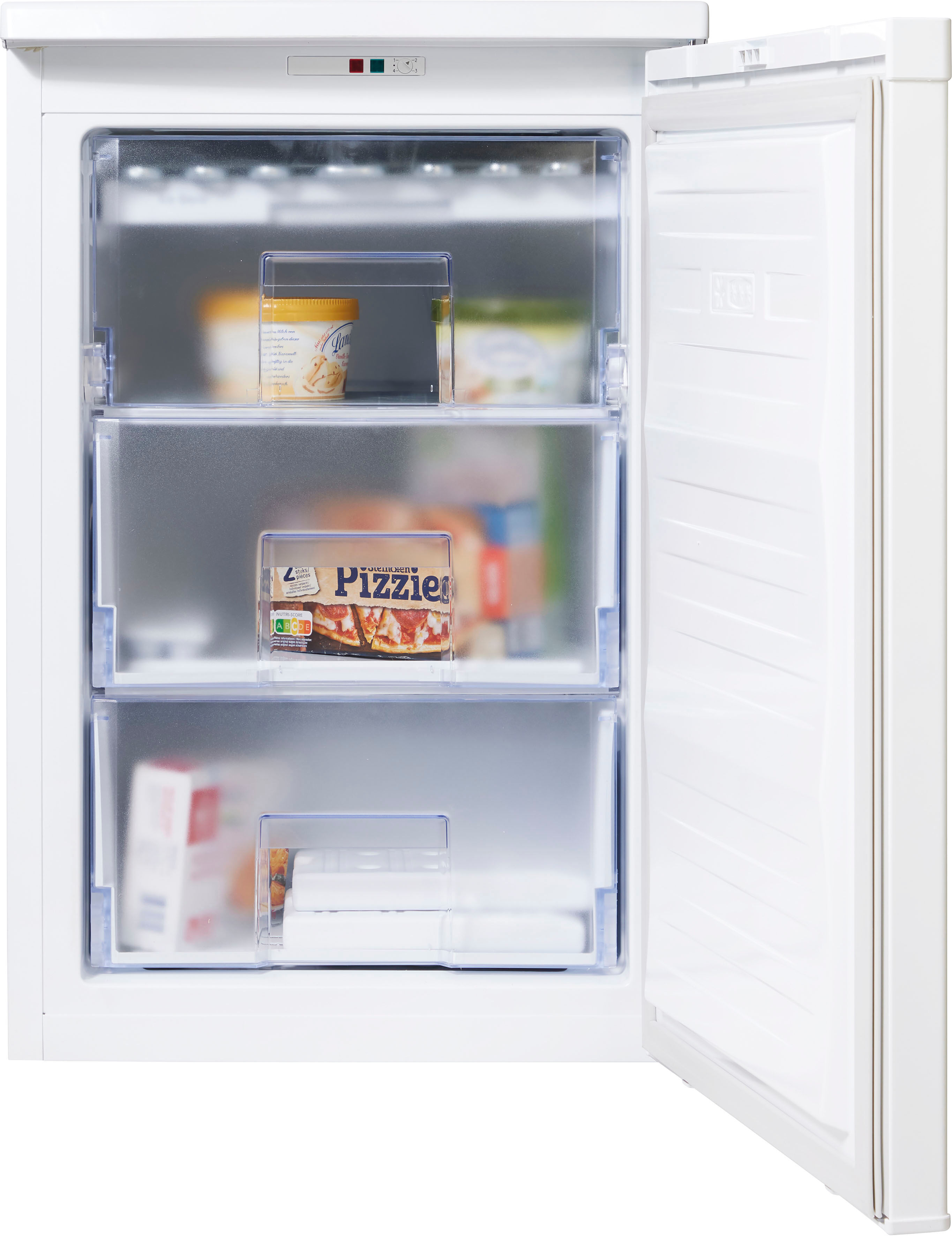 Beko Gefrierschrank "FSE1074N", Energieeffizienz: E, weiß, B:54cm H:84cm T:62cm, Gefrierschränke, Reduzierte Eisbildung durch MinFrost, Gefrierschrank