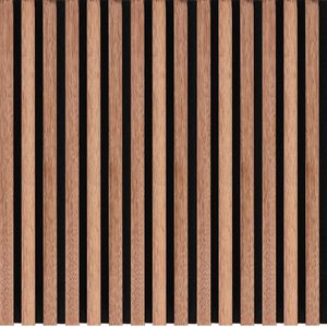 NL-Panels Akustikpaneel Walnuss, 60 x 60 x 2,1 cm, mit schwarzem Filz, , Stück