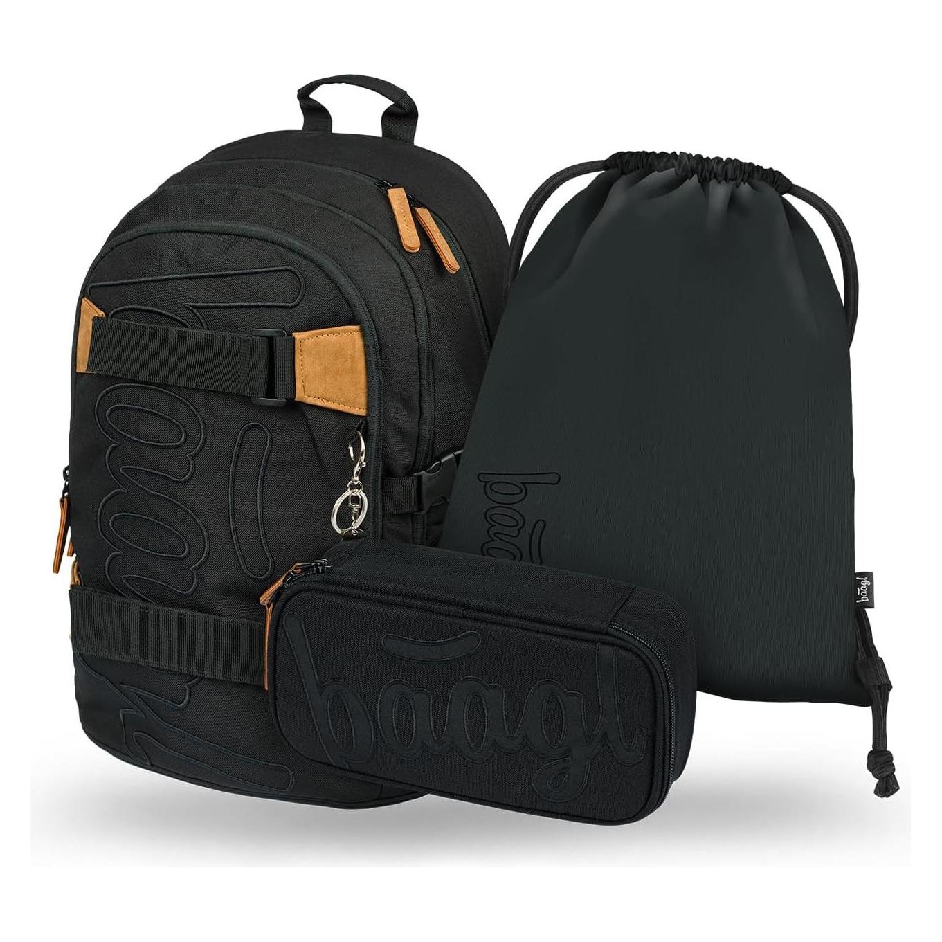 Baagl 3-teiliges Schulrucksack-Set (A-34268)