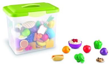 Learning Resources New Sprouts Classroom Play Food Set in Large Tote