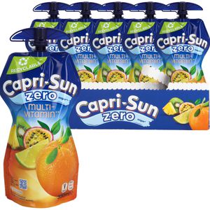 Capri-Sun Saft Multivitamin Zero, zuckerfrei, wiederverschließbare Trinkpäckchen, je 0,33 Liter, 15 Stück
