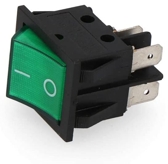 Dripio Dubbele schakelaar, 15A, 250V, groen, 1 stuk