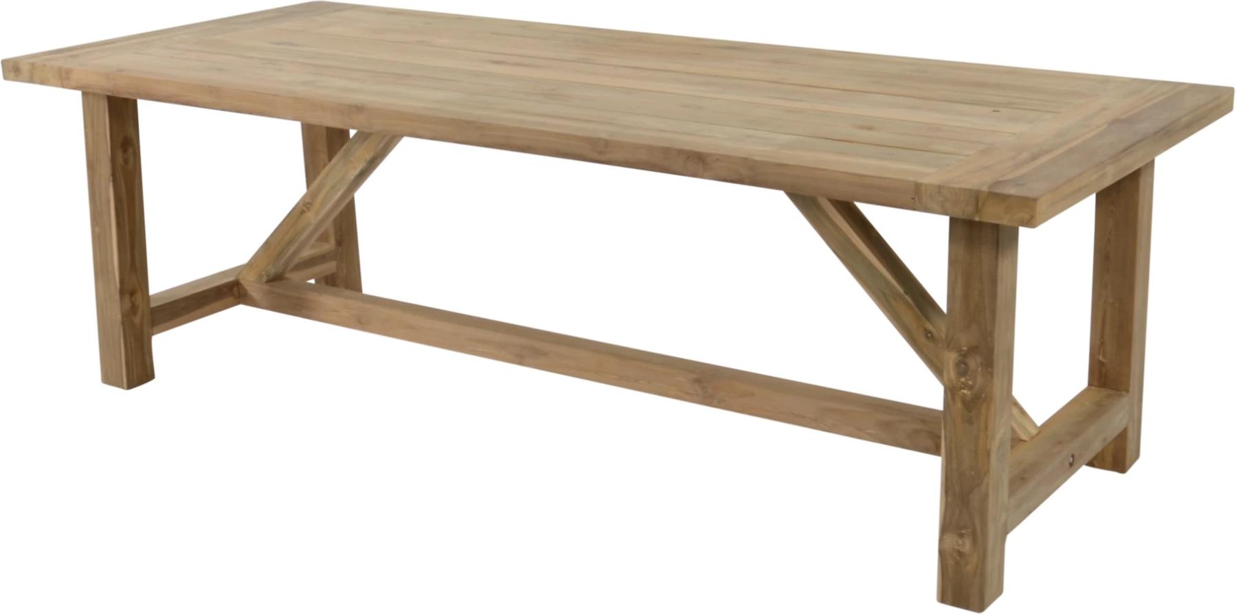 Tisch - Castle - 240x100x76 cm - Recyceltes Teakholz - Country Design