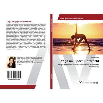 Yoga im (Sport-)unterricht, Taschenbuch von Sandra Rosinger, AV Akademikerverlag, 978-3-330-52013-4