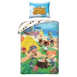 Animal Crossing Bettwäsche 140 × 200 cm Baumwolle Bettbezug