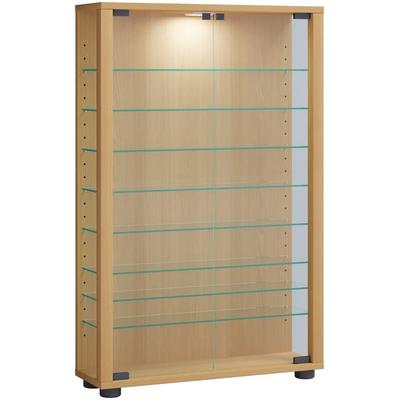 Holz Glas Stand Vitrine Sammelvitrine Lumo Mini