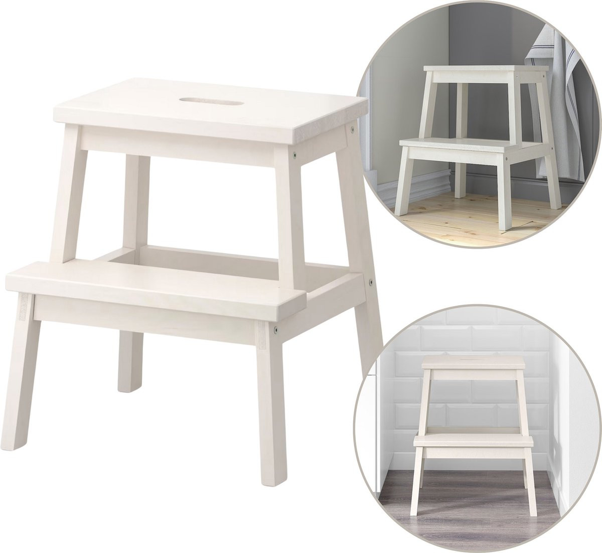 IKEA BEKVÄM kruk met opstap 50 cm
