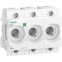 Schneider Electric R9J01316 Neozed Sicherungssockel D01, 3P, 16A, 400V, DIN-Schiene