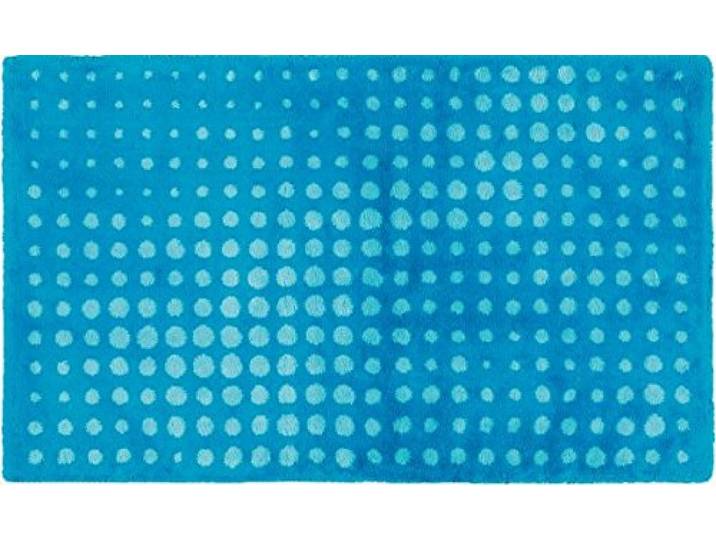 Egeria Dot Badematte 60x100 cm, Blau, Weiches Badmatte, Badteppich rutschfest Waschbar, saugfähiges, langlebiges Badezimmerteppich für Komfort und Stil