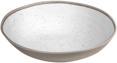 TarHong Gray/White Melamine Kiln Serving Bowl 1 each