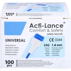 Sicherheitslanzetten Acti-Lance Universal 23G 100 ST