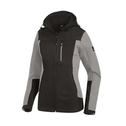 Damen Softshelljacke "JULIA" - M - grau/schwarz