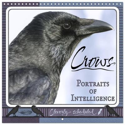 Crows. Portraits of Intelligence. Cleverly scheduled. (Wall Calendar 2027 12 × 12 Inch) CALVENDO 12 Month Wall Calendar