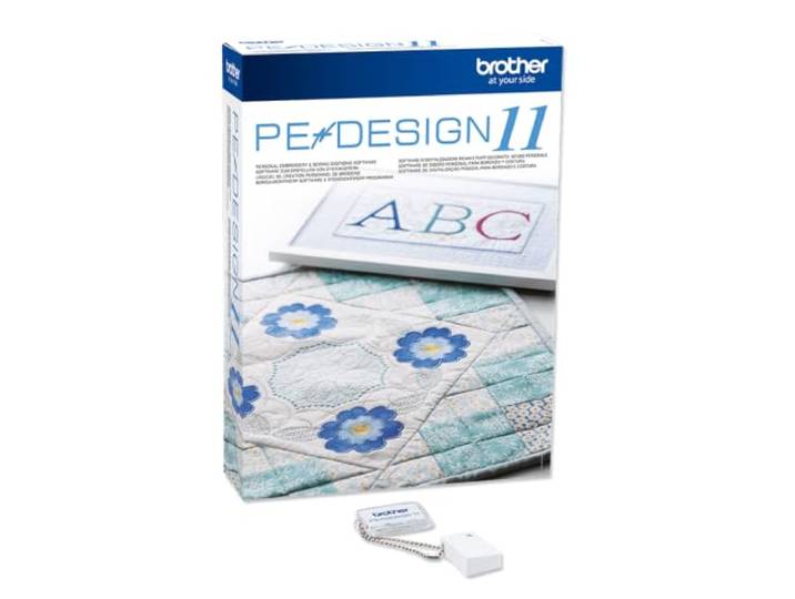 Brother PE Design 11 (volledige versie): de veelzijdige software voor het scannen van borduur- en naaiprojecten, wit
