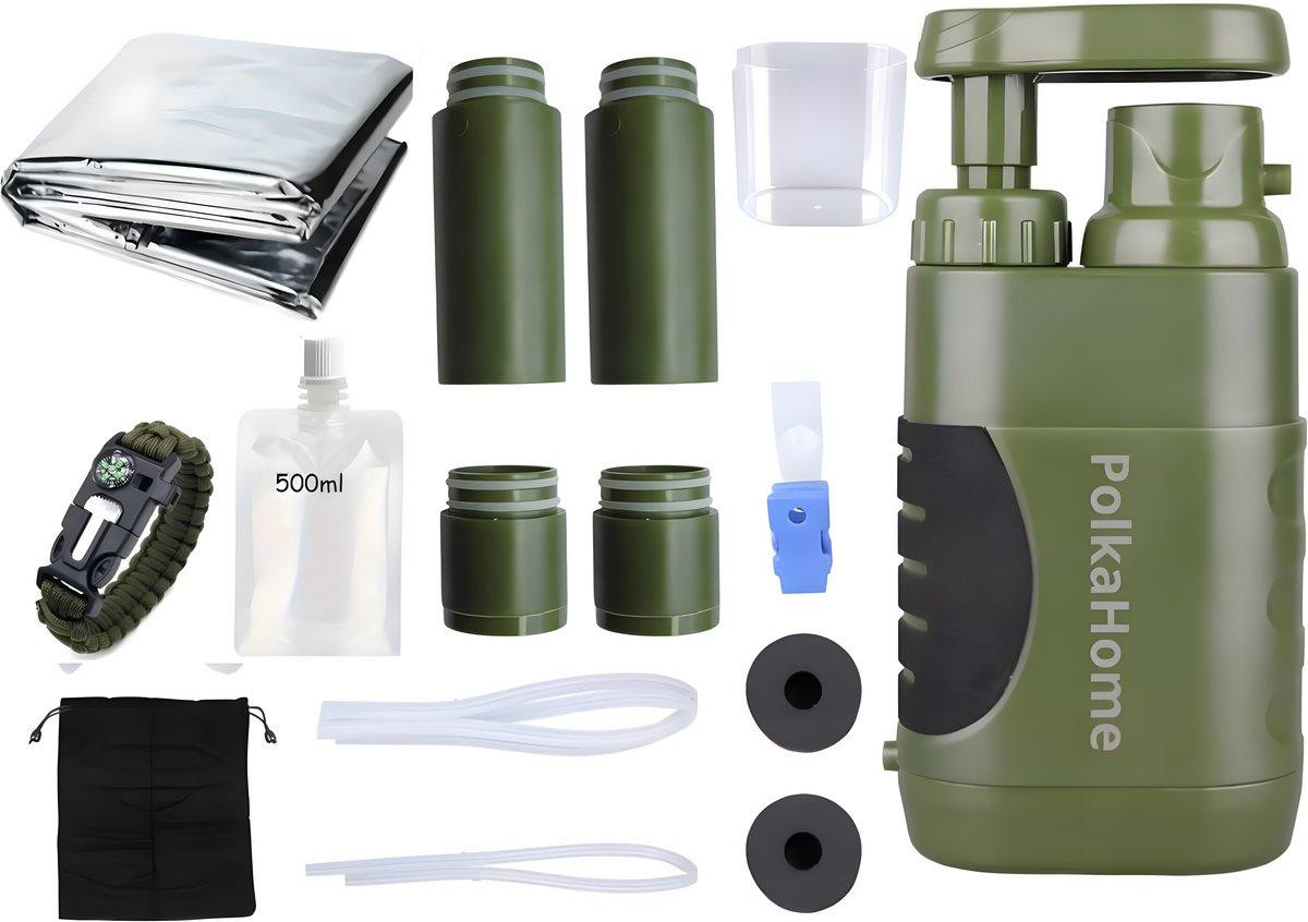 PolkaHome Survival Waterfilter voor waterzuivering tot 15000L
