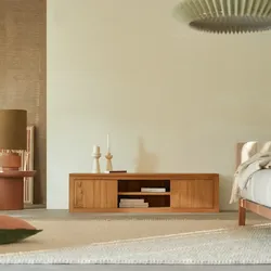 TV Schrank aus massivem Teak Basil 140 cm