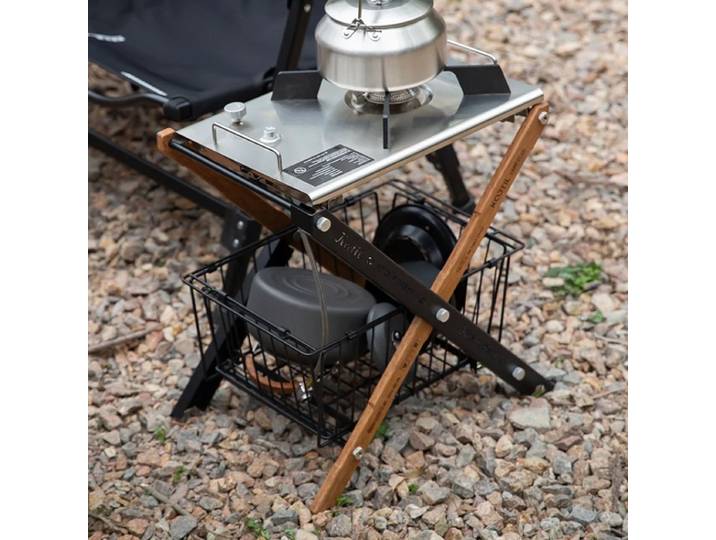 IGT – accessoires de Table, étagère de rangement Double couche, Camping en plein air, une unité, support de rangement, combinaison Portable, cadre de Table IGT