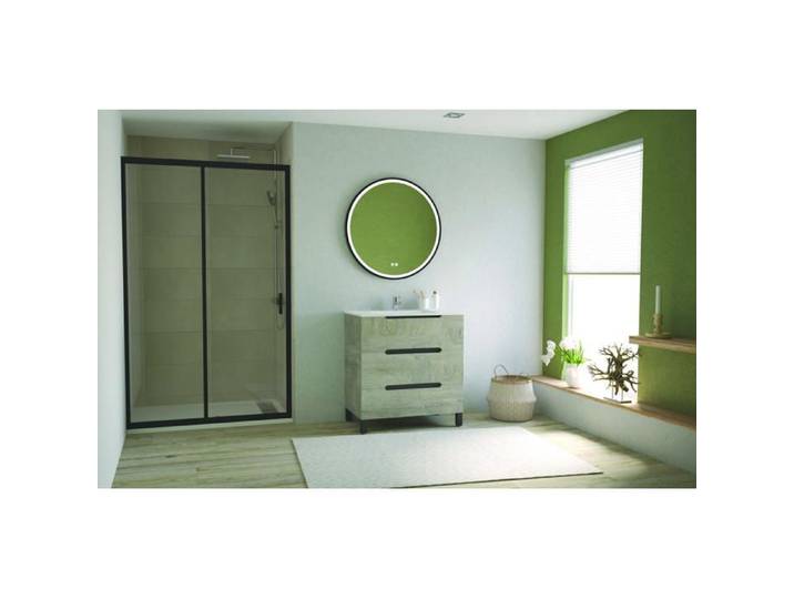 ONDEE ZEN Meuble salle de bain à poser ALASKA -80cm - Bois - 3 Tiroirs