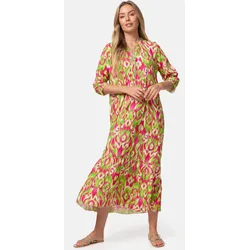 PM SELECTED Damen Maxikleid Sommerkleid Jersey Strandkleid mit Muster in Einheitsgröße PM37