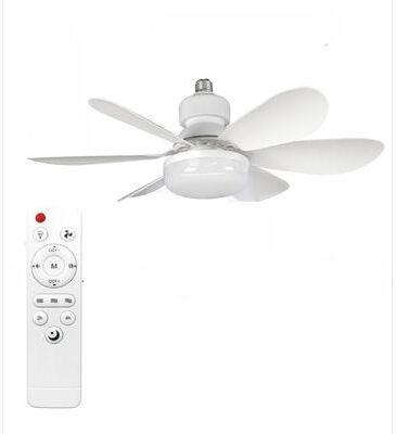 Combo Retail Shop Ceiling Fan Lighting, Modern Ceiling Mount, Dimmable Light, Smart LED, Remote Control, Adjustable Color Temperature, white 40w 52cm